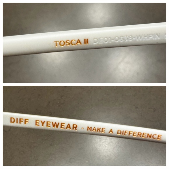 DIFF Tosca II Sunglasses White Frame/Pink Lenses - Picture 12 of 16